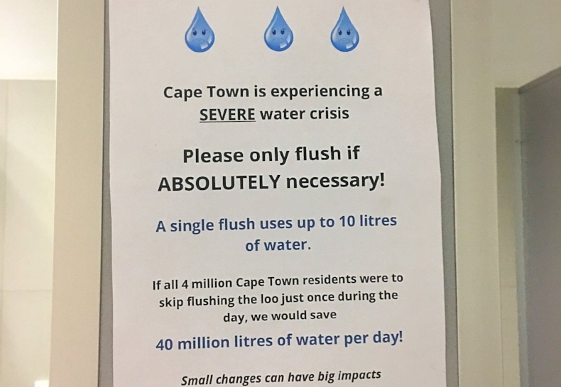 Cape Town Water Crisis: 'Only flush if ABSOLUTELY necessary!'