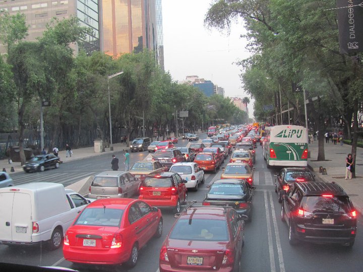 A view of Mexico City traffic as seen by AIRINC surveyor Lauren Basler                            