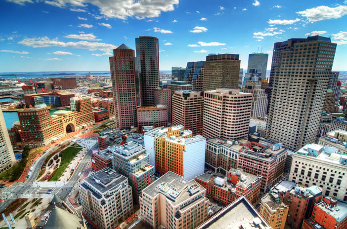 Buildings in downtown Boston Massachusetts