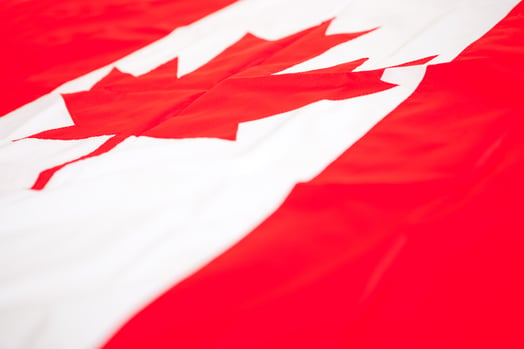Flag from Canada to be used as background