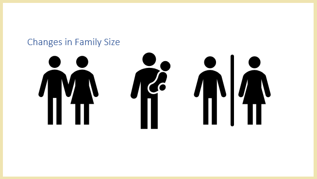 Changes in family size 1