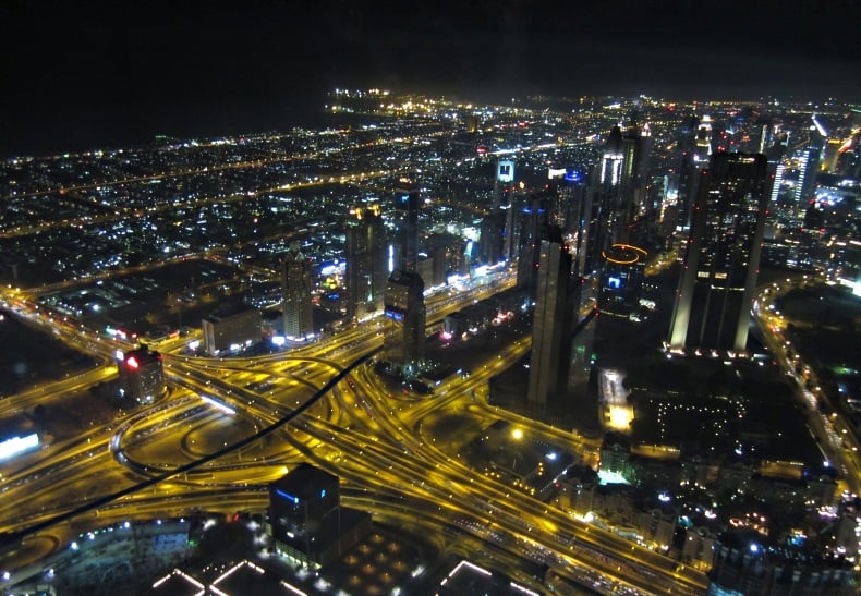 Dubai - night view of streets - Madara Stala