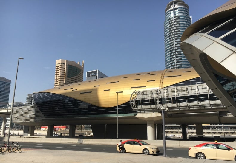 Metro Station in Dubai. Photo taken by AIRINC surveyor Amber Chan