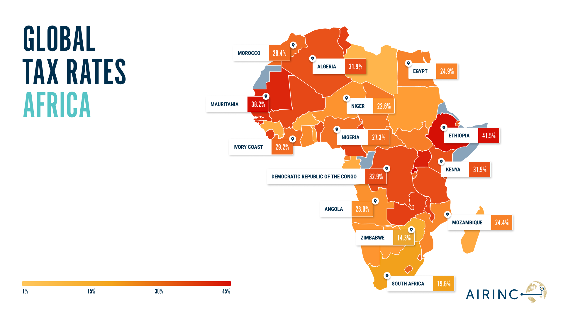 Image of the Africa Heat Map