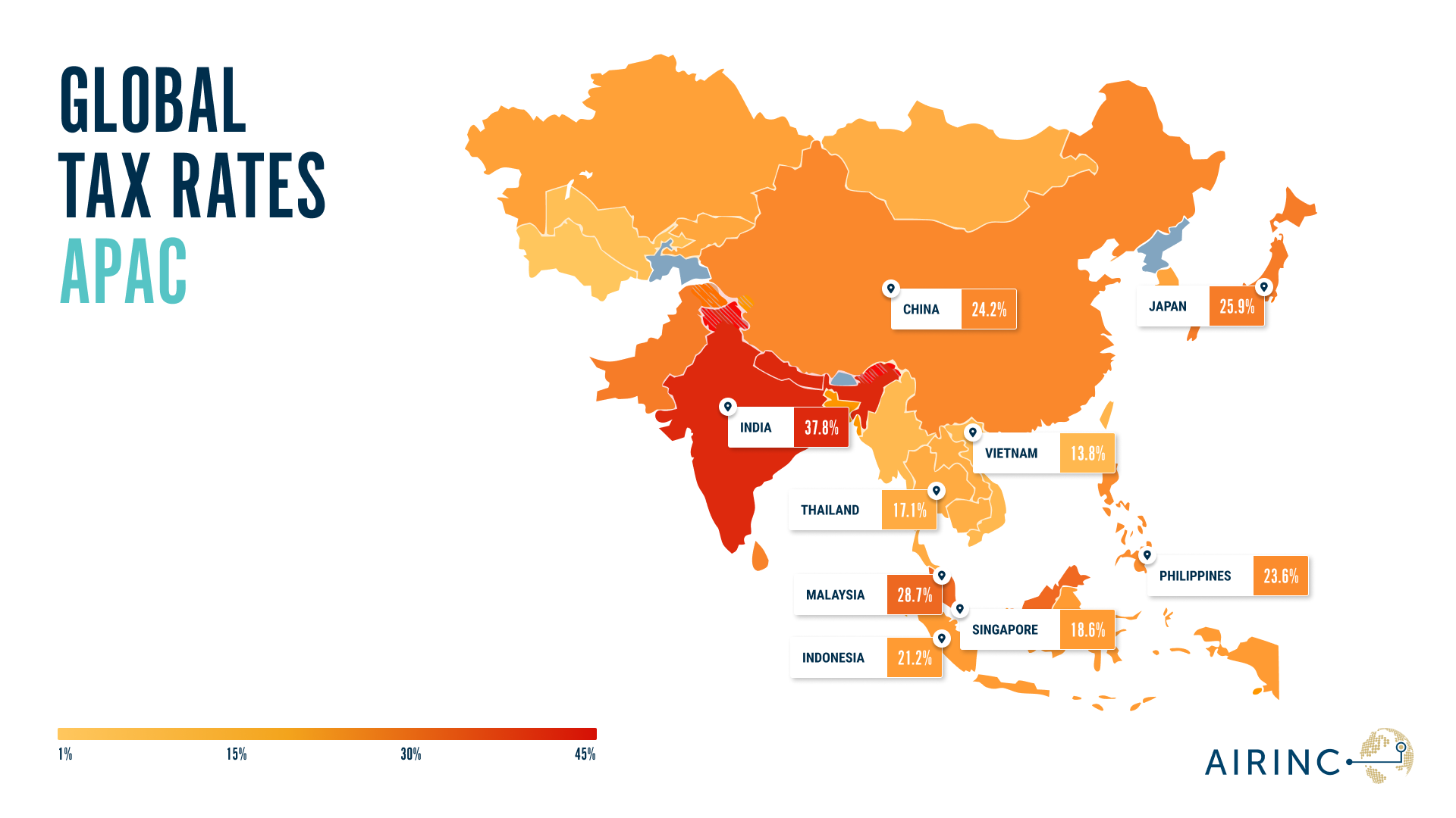 APAC Tax Heat Maps