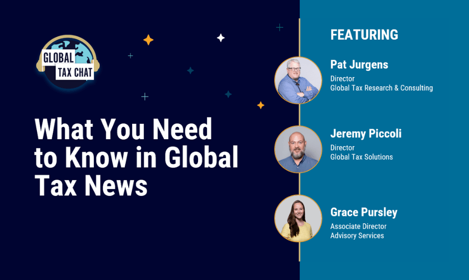 image of the presenters for global tax chat October 2025
