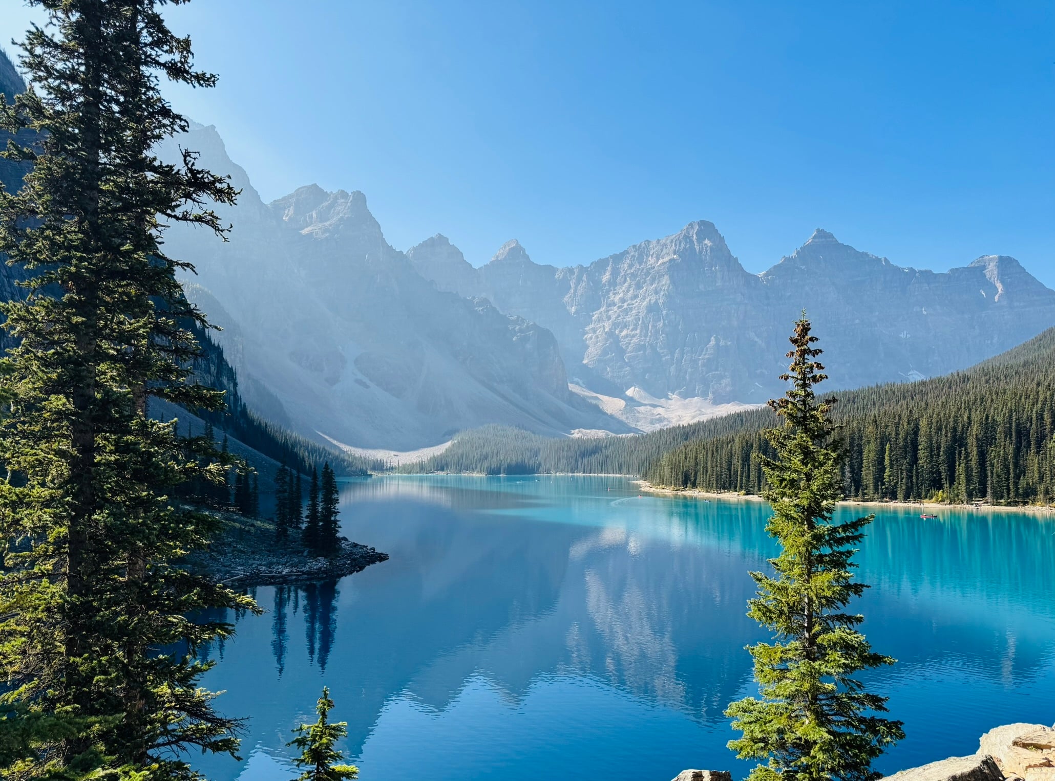 image of a lake suggesting a journey in global mobility